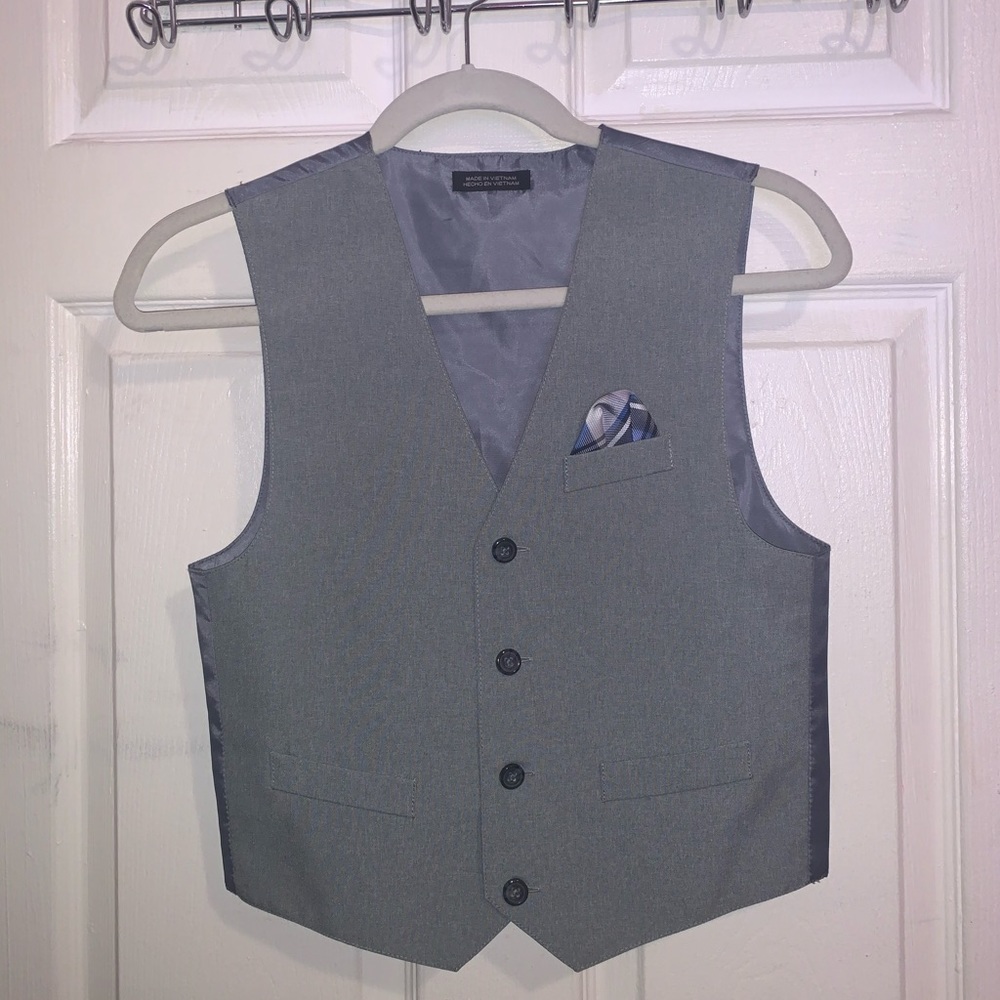 Size 10 grey boys dressy vest